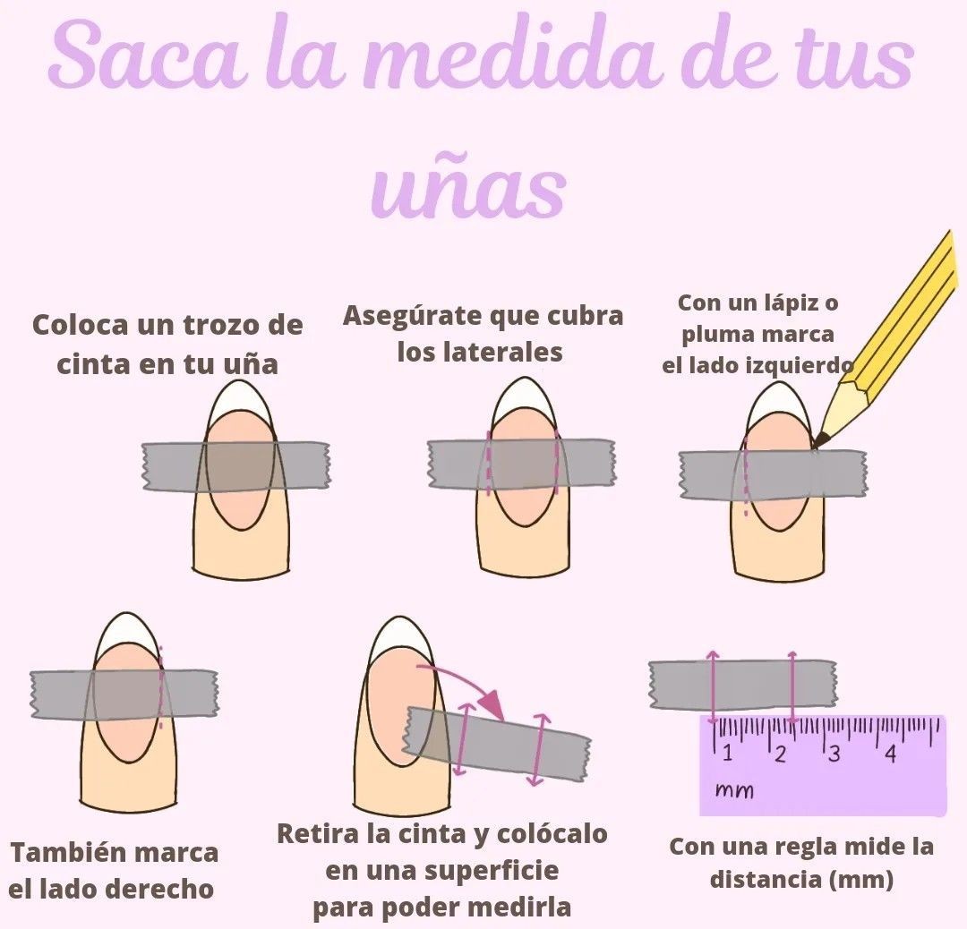 Guía para medir tus uñas